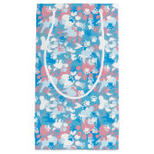 Dog Pink en Blue Camouflage Pattern Klein Cadeauzakje (Voorkant)