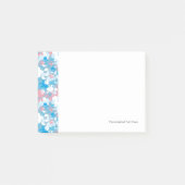 Dog Pink en Blue Camouflage Pattern Post-it® Notes (Voorkant)