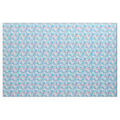 Dog Pink en Blue Camouflage Pattern Stof (Yard (91,4 cm))