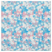 Dog Pink en Blue Camouflage Pattern Stof (Swatch)