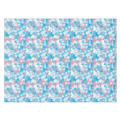 Dog Pink en Blue Camouflage Pattern Tafelkleed (Voorkant (Horizontaal))
