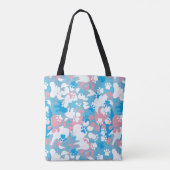 Dog Pink en Blue Camouflage Pattern Tote Bag (Achterkant)