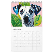 Dog Pink Girly Kalender (Mar 2026)