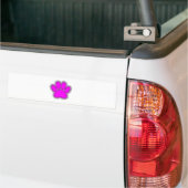 Dog Pink in roze met contouren Bumpersticker (Op Truck)