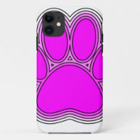 Dog Pink in roze met contouren