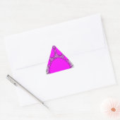 Dog Pink in roze met contouren Sticker (Envelop)