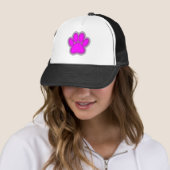 Dog Pink in roze met contouren Trucker Pet (In situ)