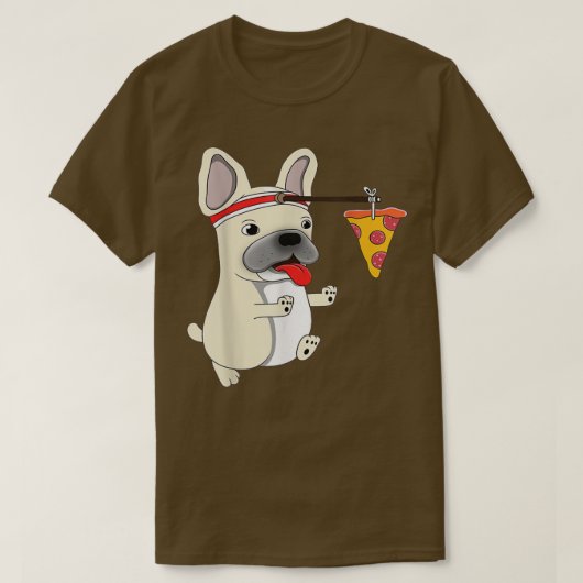Dog Pizza Funny PUG T-Shirt (Design voorkant)