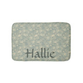 Dog Placemat - Sage Green Botanical, Personalized  Badmat (Voorkant)