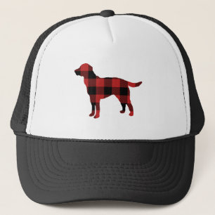 Dog Plaid Red Check Trucker Pet