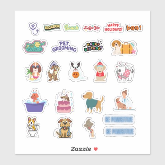 Dog Planner Stickers (Vel)
