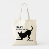 Dog Play Canvas tas (Achterkant)