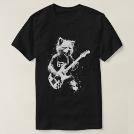 Dog Playing Guitar 90s Grunge Punk Rock & Roll T-shirt