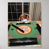 Dog Plying Mahjong Poster (Voorkant)