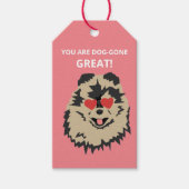 Dog Pomeranian Valentijn Gift Label Cadeaulabel (Voorkant)