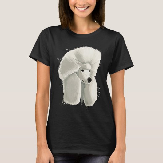 Dog Poodle T-shirt (Voorkant)