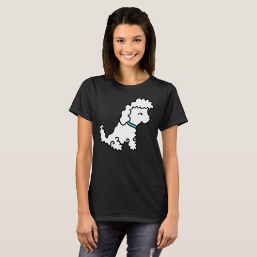 Dog Poodle T-shirt (Voorkant volledig)