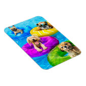 Dog Pool Party Magneet (Rechterzijde)