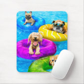 Dog Pool Party Muismat (Met muis)