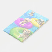 Dog Pool Party Post-it® Notes (Schuin)