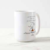 Dog poop Happy's Vaderdag Coffee Mok (Voorkant rechts)