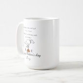Dog poop Happy's Vaderdag Coffee Mok (Voorkant links)