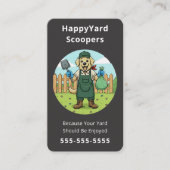 Dog Poop Scooper Pet Waste Removal Service Visitekaartje (Voorkant)