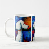 Dog Portrait Art Coffee Mok (Links)