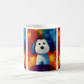 Dog Portrait Art Coffee Mok (Center)