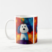 Dog Portrait Art Coffee Mok (Links)