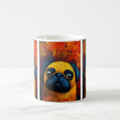 Dog Portrait Art Coffee Mok (Center)