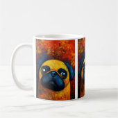 Dog Portrait Art Coffee Mok (Links)