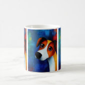 Dog Portrait Art Coffee Mok (Center)