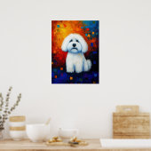 Dog Portrait Art Poster (Keuken)