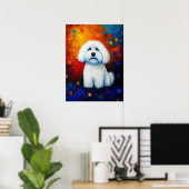 Dog Portrait Art Poster (Thuiskantoor)