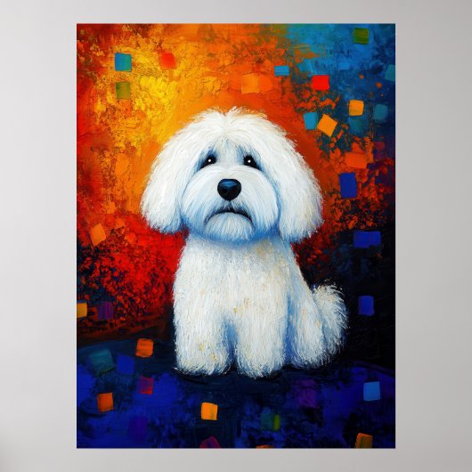Dog Portrait Art Poster (Voorkant)