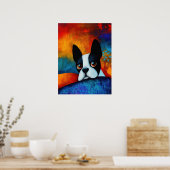 Dog Portrait Art Poster (Keuken)