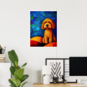 Dog Portrait Art Poster (Thuiskantoor)