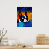 Dog Portrait Art Poster (Keuken)