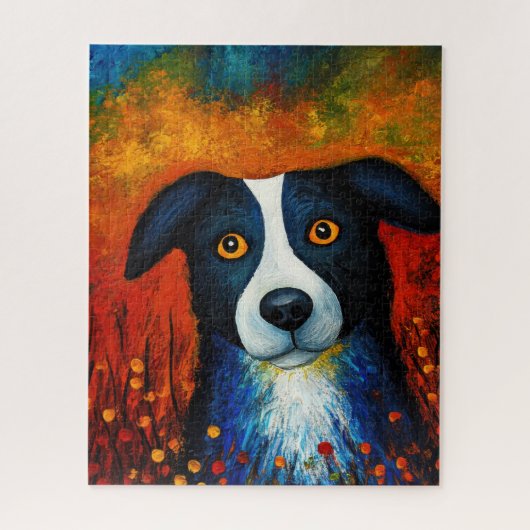 Dog Portrait Art Puzzel (Verticaal)