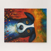 Dog Portrait Art Puzzel (Horizontaal)