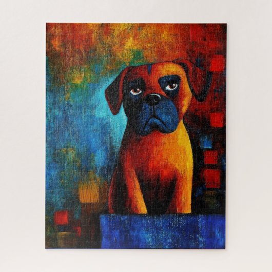 Dog Portrait Art Puzzel (Verticaal)