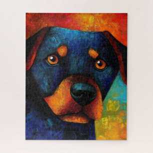 Dog Portrait Art Puzzel