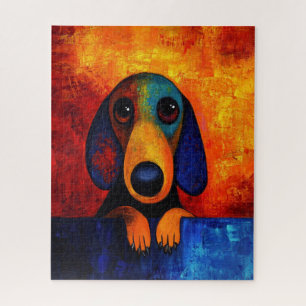 Dog Portrait Art Puzzel