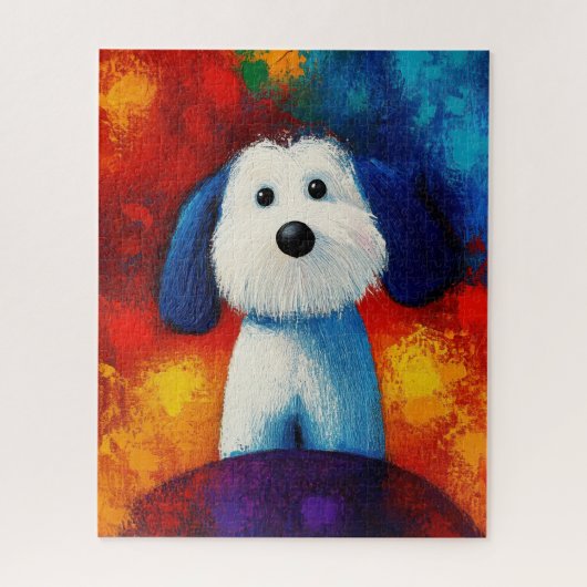 Dog Portrait Art Puzzel (Verticaal)