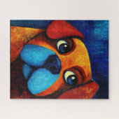 Dog Portrait Art Puzzel (Horizontaal)