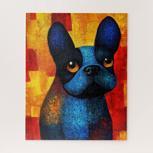 Dog Portrait Art Puzzel (Verticaal)