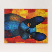 Dog Portrait Art Puzzel (Horizontaal)