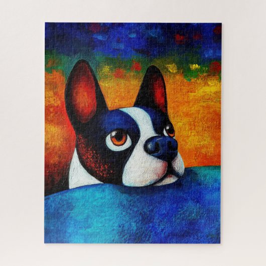 Dog Portrait Art Puzzel (Verticaal)