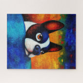 Dog Portrait Art Puzzel (Horizontaal)